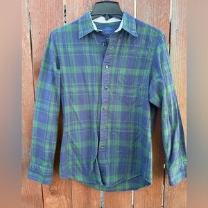 Charles Tyrwhitt Blue & Green Checkered Button-Up Shirt Men’s Size Small